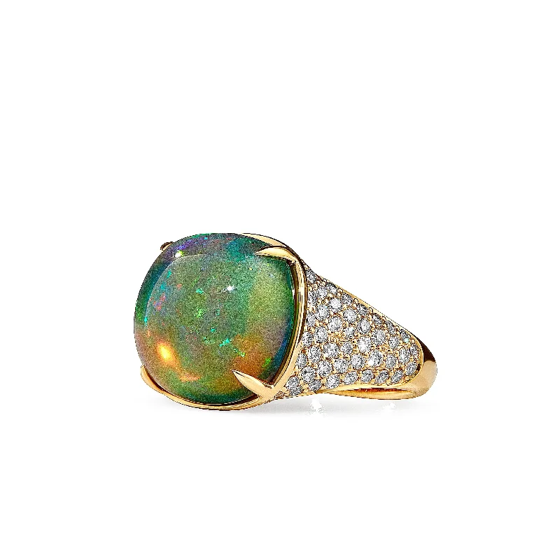 Women’s elegant rings-Ethiopian Opal Ring