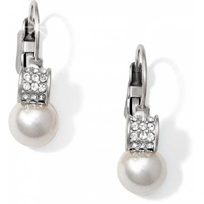 Women’s statement earrings-Brighton | Meridian Petite Pearl Leverback Earrings