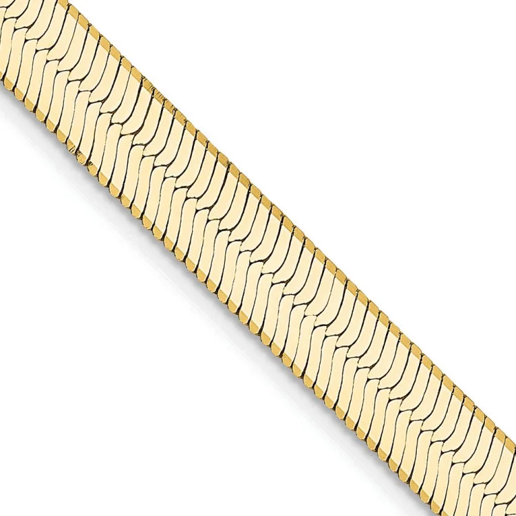 Women’s modern rings-14K 20 inch 5.5mm Silky Herringbone with Lobster Clasp Chain