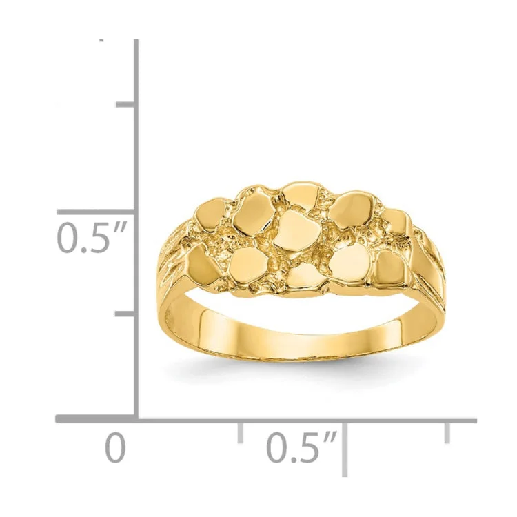 Women’s twist rings-14k Nugget Ring