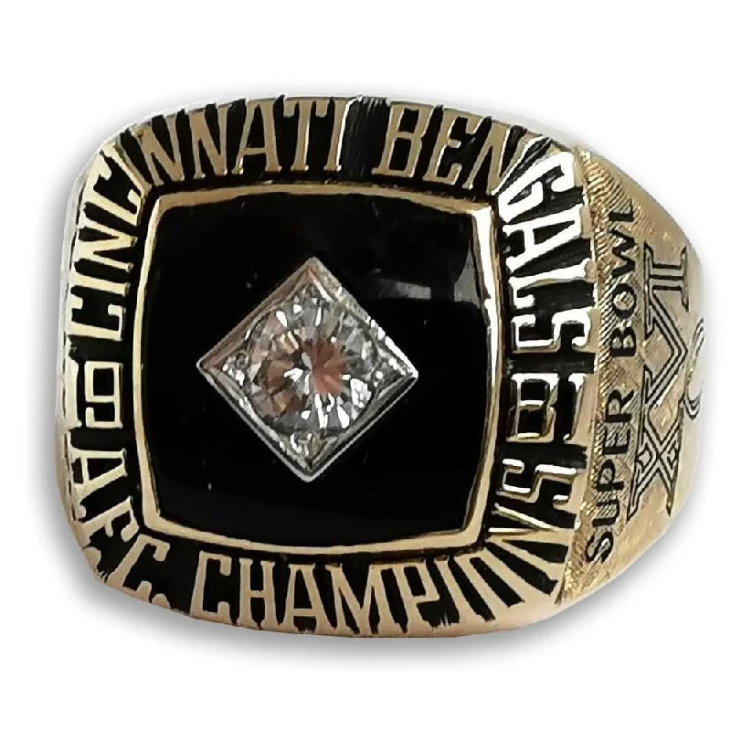 Women’s diamond wedding rings-1981 Cincinnati Bengals AFC Championship Ring