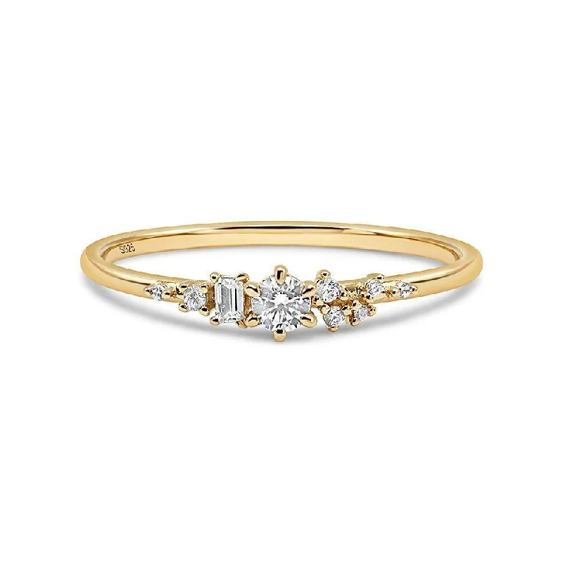 Women’s diamond solitaire rings-Dahlia Cluster Ring