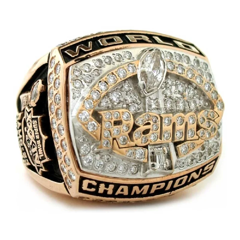 Women’s unique gemstone rings-1999 St. Louis Rams Super Bowl XXXIV Ring