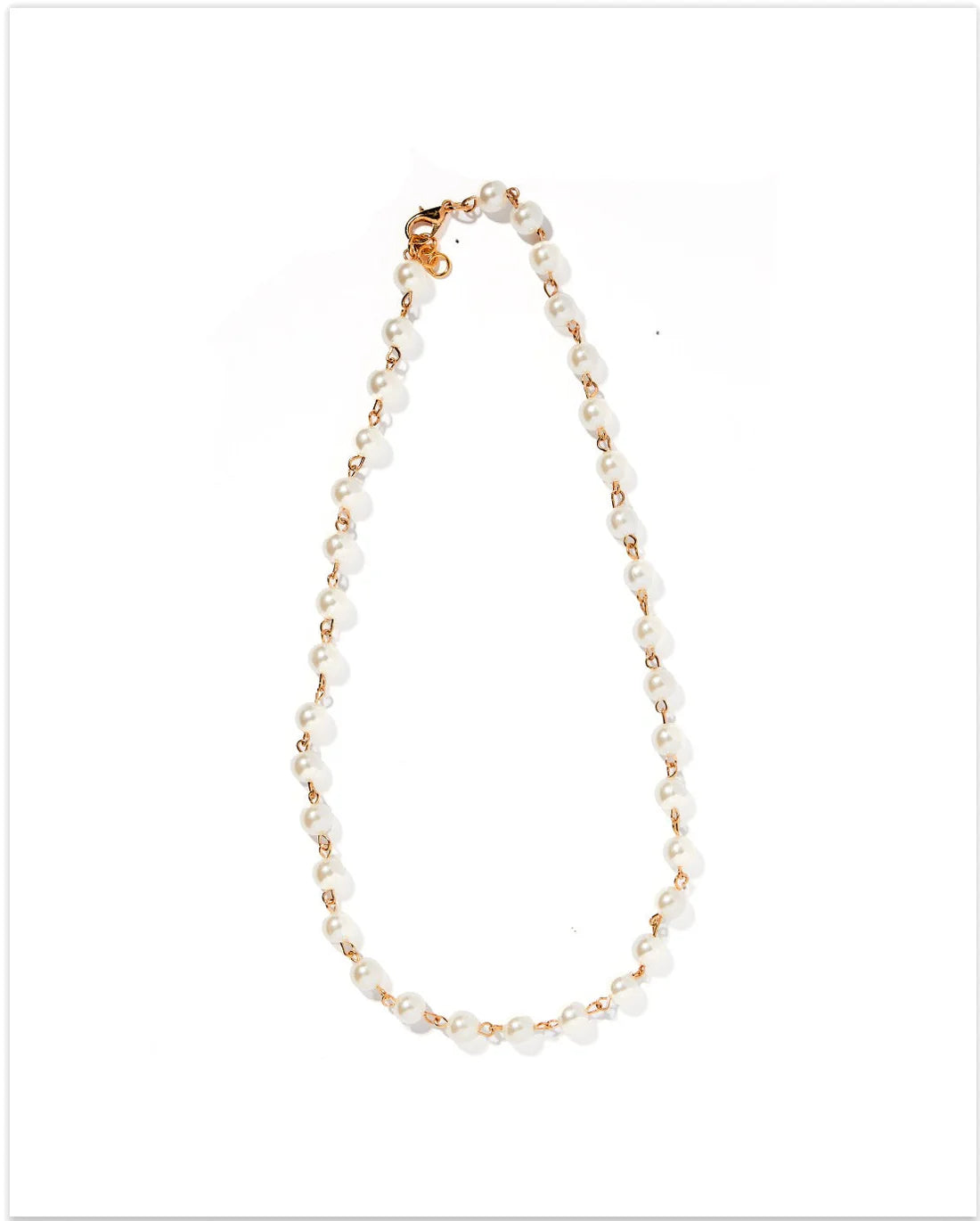 Women’s luxury hoop earrings-Linny Co | Logan Mini Pearl Necklace