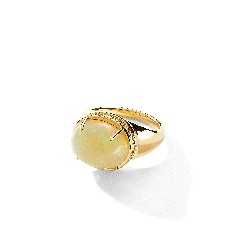 Women’s statement rings-Opal Cosmic Ring