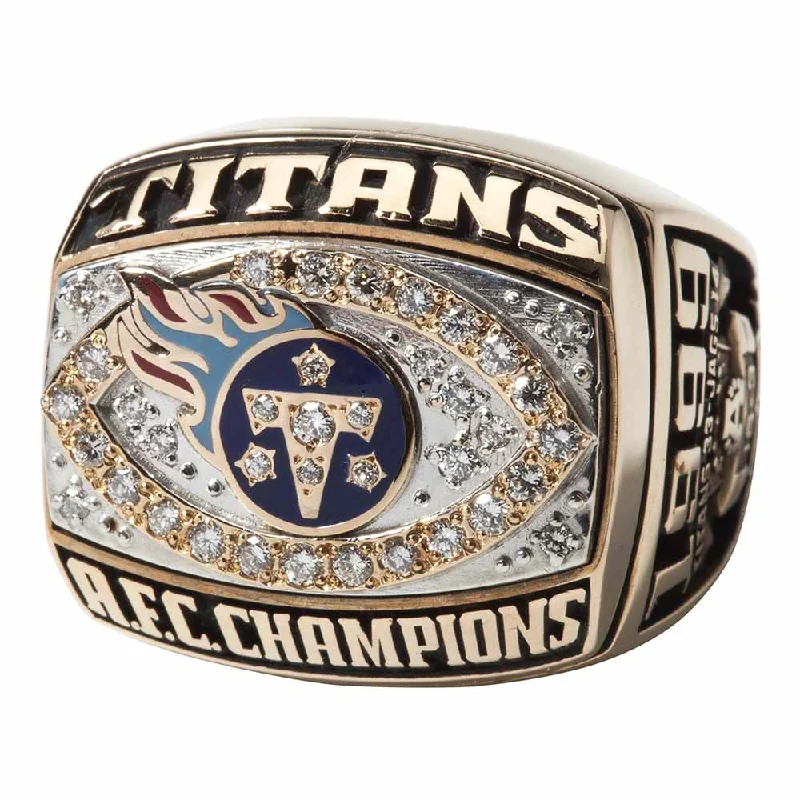 Women’s gemstone solitaire rings-1999 Tennessee Titans AFC Championship Ring