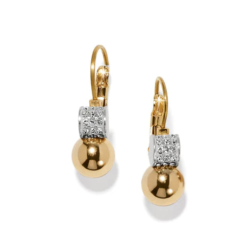 Women’s long drop earrings-Brighton | Meridian Petite Leverback Earrings in Gold Tone