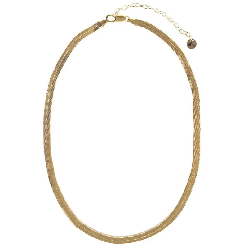 Women’s simple rings-Herringbone Thick Necklace