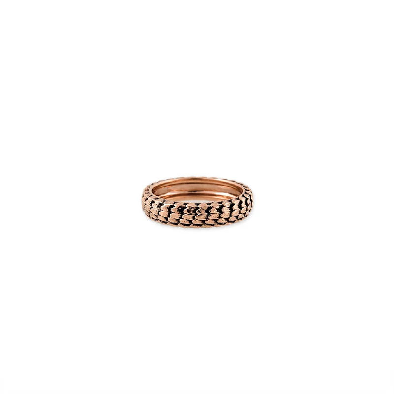 Women’s adjustable rings-SNAKE SKIN BAND RING