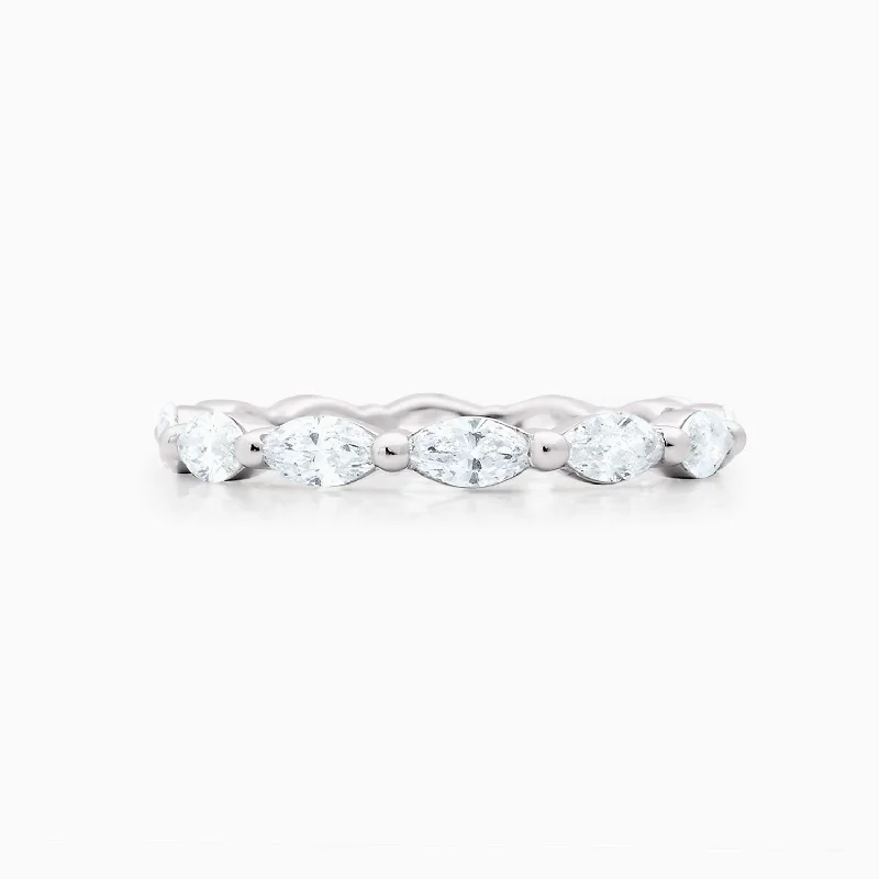 Women’s geometric rings-Marquise Diamond Eternity Ring