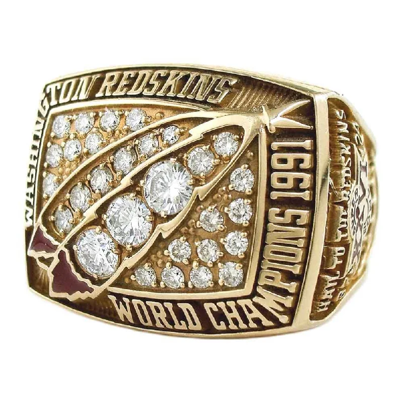 Women’s black diamond rings-1991 Washington Redskins Super Bowl Ring