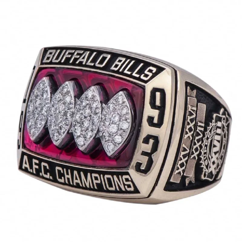 Women’s bold statement rings-1993 Buffalo Bills AFC Championship Ring