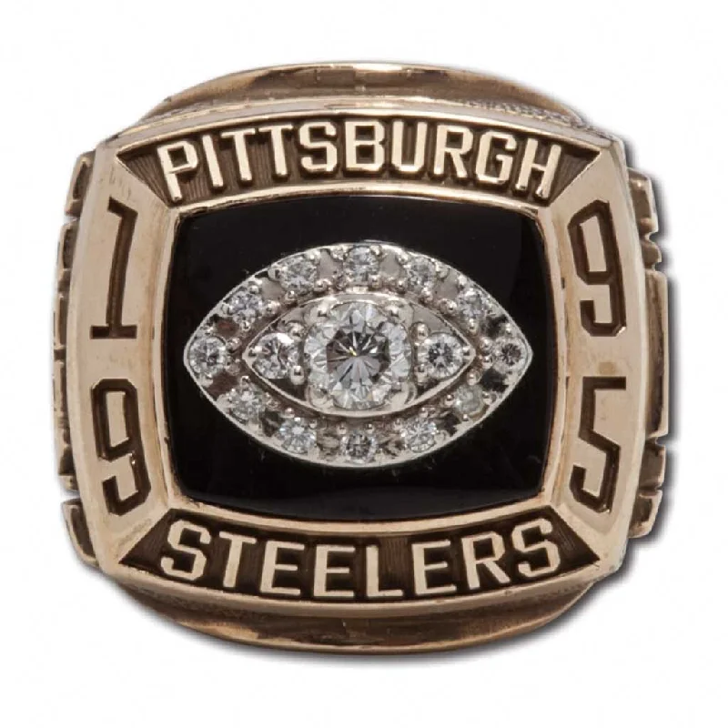 Women’s infinity diamond rings-1995 Pittsburgh Steelers AFC Championship Ring