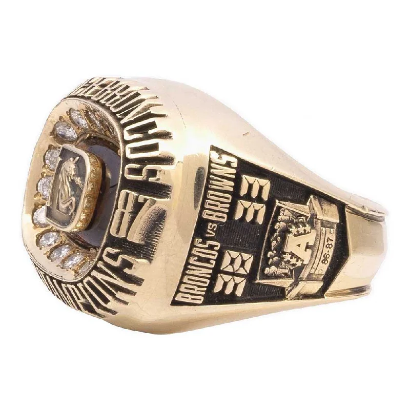 Women’s antique rings-1987 Denver Broncos AFC Championship Ring