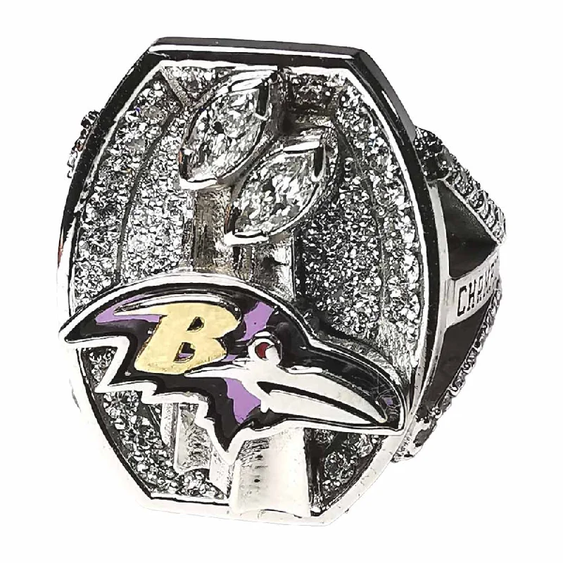 Women’s sapphire rings-2012 Baltimore Ravens Super Bowl Lady's Ring