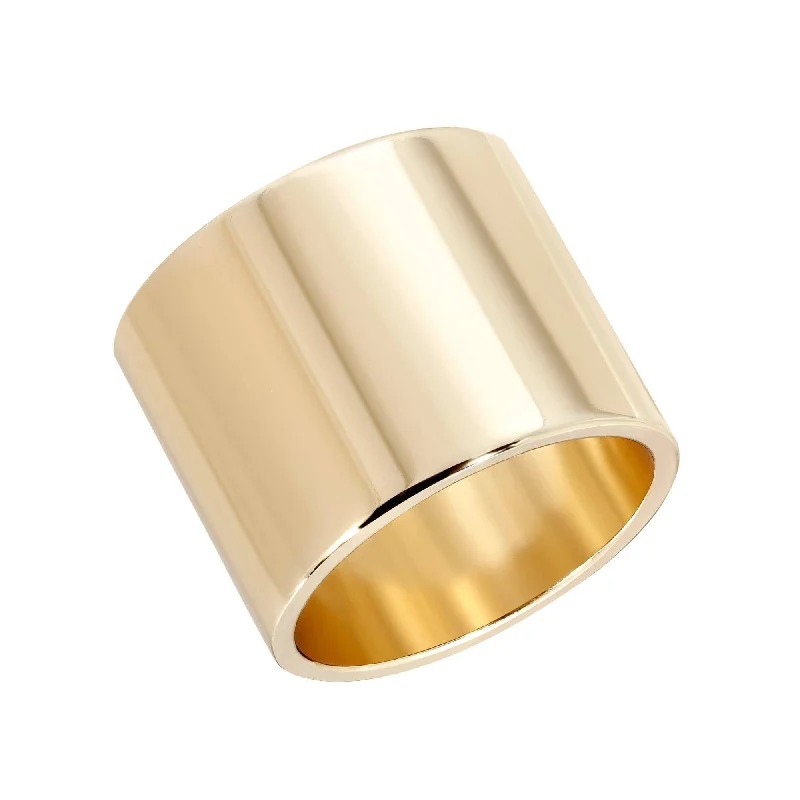 Women’s halo rings-Thick Flat Ring