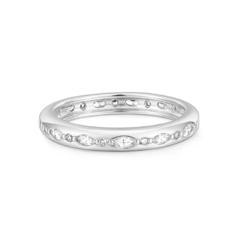 Rhodium Plated Sterling Silver