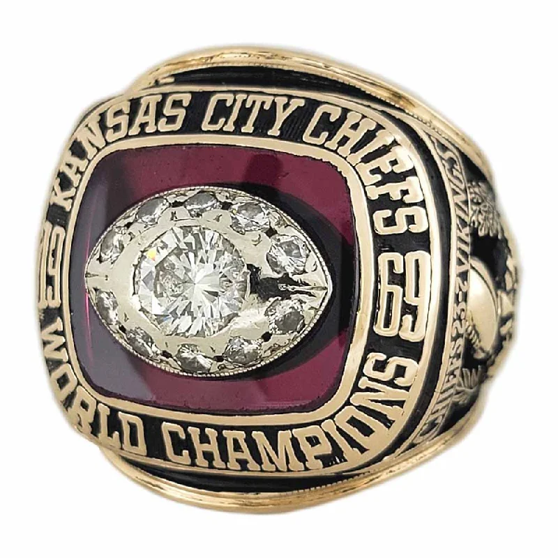 Women’s custom engagement rings-1969 Kansas City Chiefs Super Bowl Ring