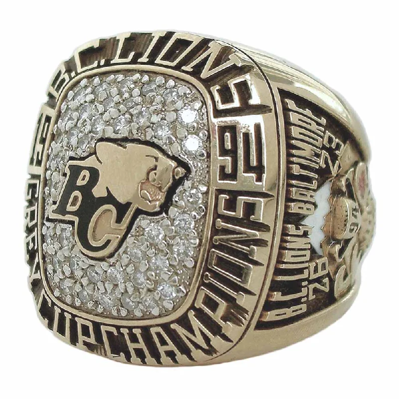 Women’s cocktail rings-1994 British Columbia Lions Grey Cup Ring