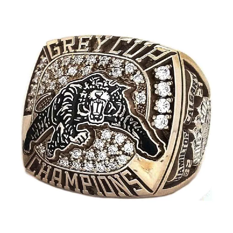 Women’s diamond rings-1999 Hamilton Tiger Cats Grey Cup Ring