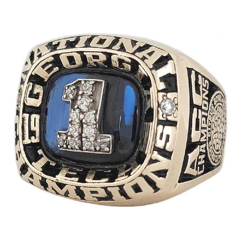 Women’s simple rings-1990 Georgia Tech NCAA Football Championship Ring