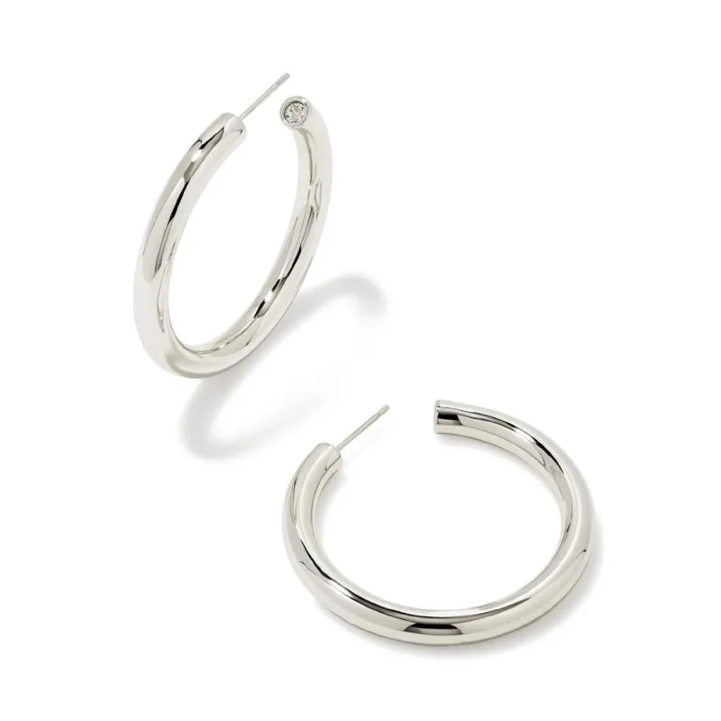 Women’s hoop earrings-Kendra Scott | Colette Large Hoop Earrings in Silver