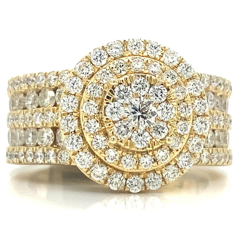 Women’s vintage-inspired rings-Diamond Throne Ring