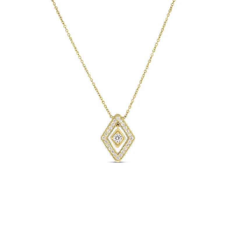 Women’s unique necklaces-Roberto Coin Diamante Small Diamond Necklace