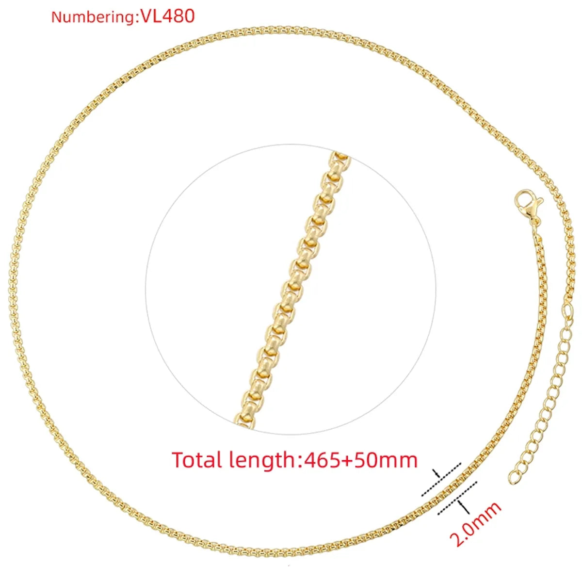 Vl480 Gold Necklace