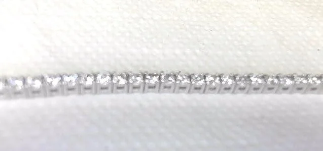 Women’s elastic bracelets-Women’s elastic bracelets-14K White Gold Lab Diamond Bracelet, 2.00 ctw New