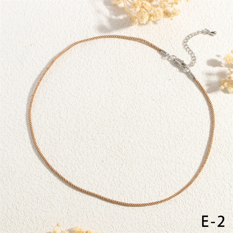 NE2173-Khaki Platinum Tail Chain