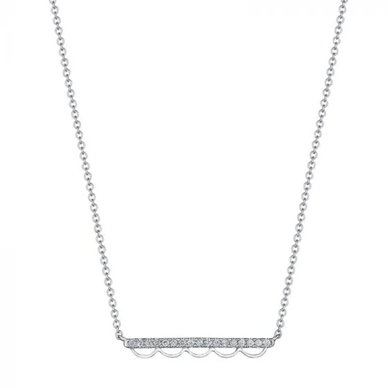 Women’s antique necklaces-Tacori Crescent Bar Diamond Necklace