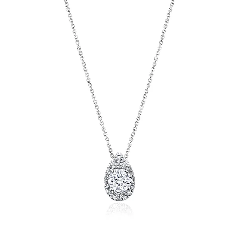 Women’s luxury diamond necklaces-Tacori Pear Bloom Diamond Necklace