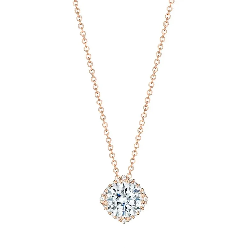 Women’s large pendant necklaces-Tacori Dantela Bloom Diamond Necklace