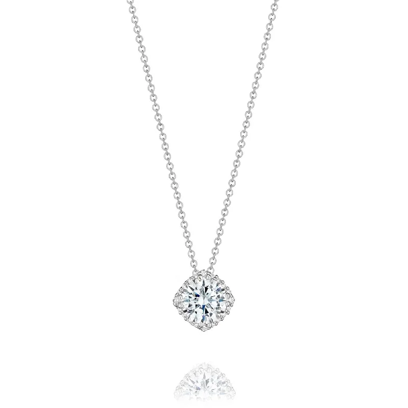 Women’s opal necklaces-Tacori Dantela Bloom Diamond Necklace FP6436