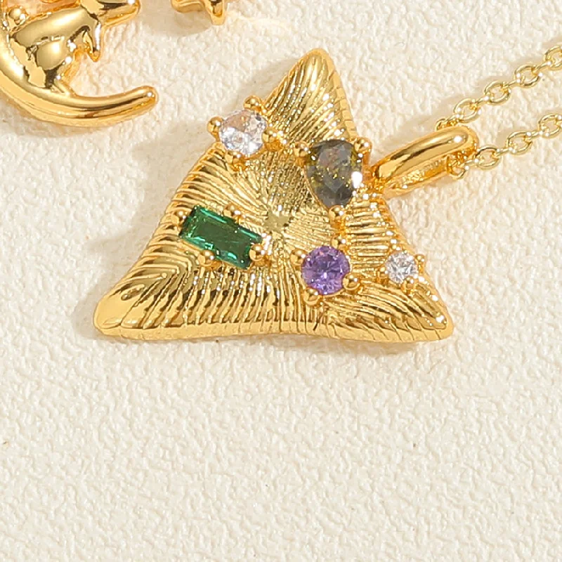 Triangle Zircon Necklace