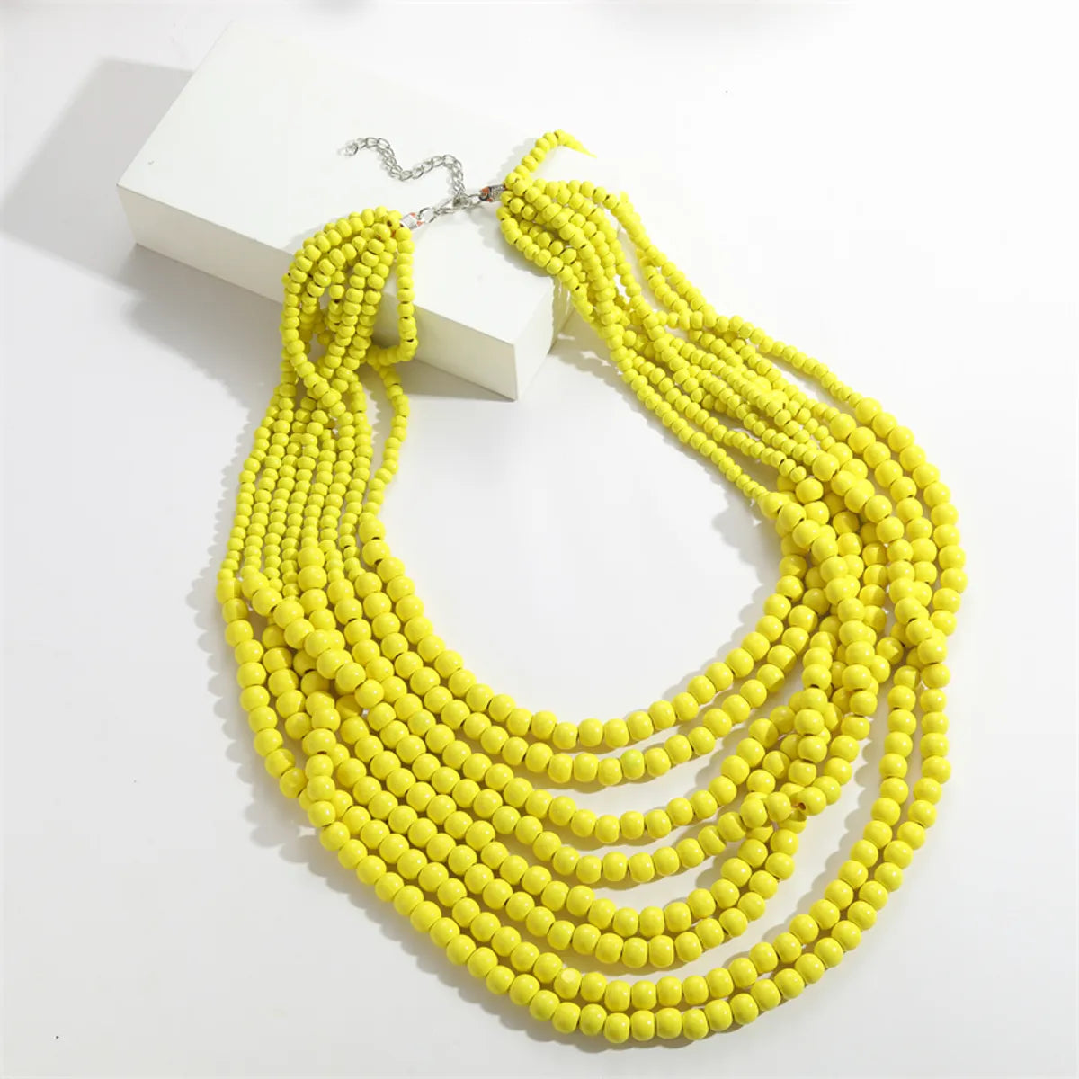 Women’s bridal necklaces-Basic Modern Style Classic Style Solid Color Wooden Beads Wholesale Necklace