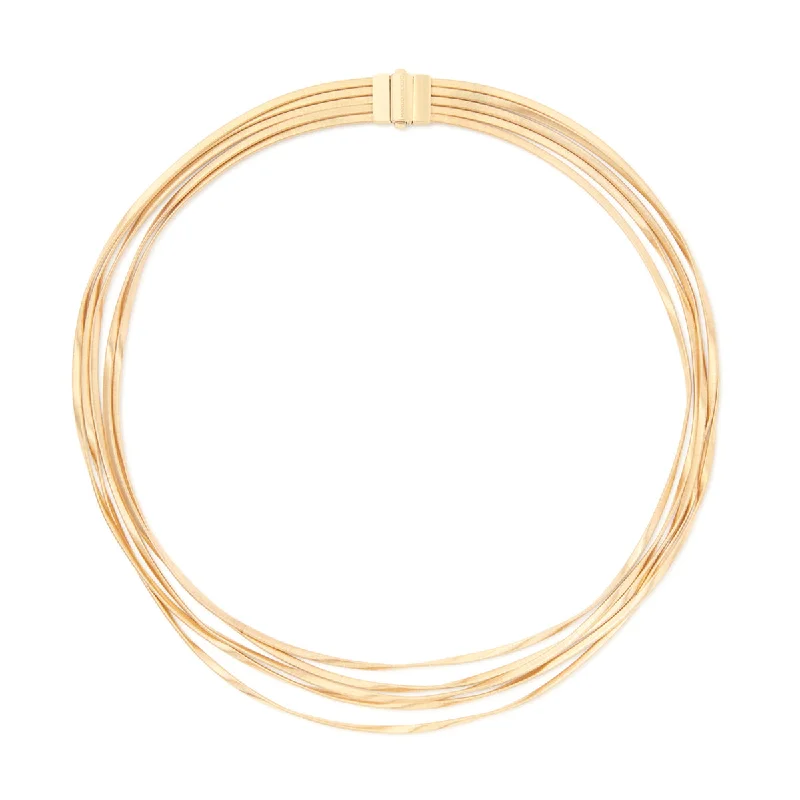 Women’s bridal pendant necklaces-Marco Bicego Marrakech Five-Strand Coil Necklace