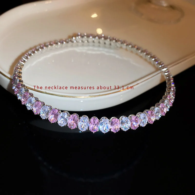 Pink Zircon Collar