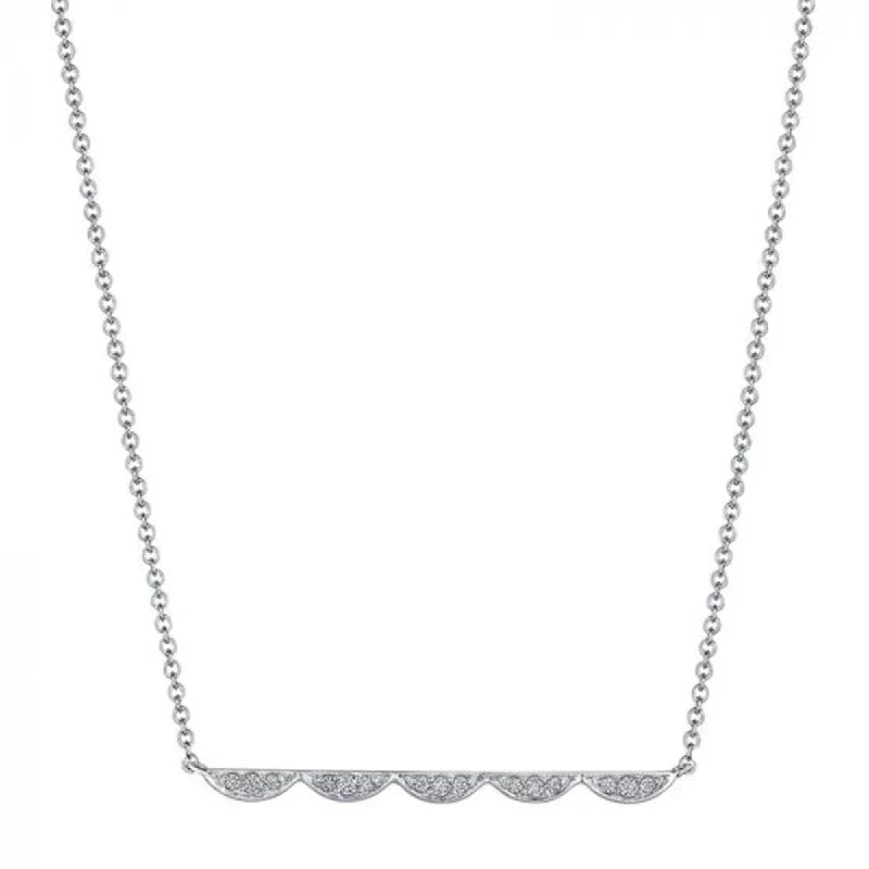 Women’s turquoise necklaces-Tacori Closed Crescent Diamond Necklace