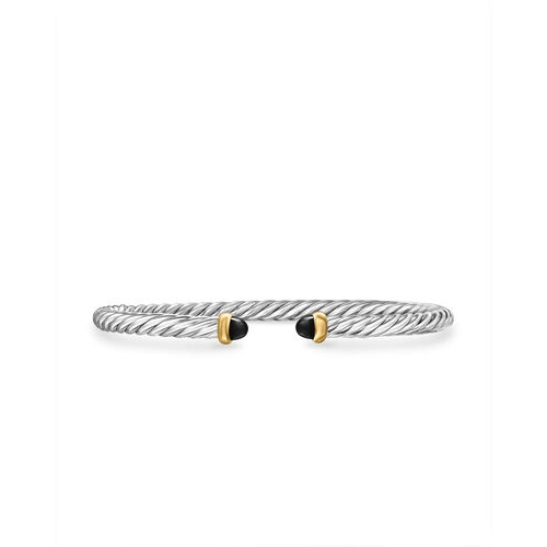 Women’s birthstone bracelets-David Yurman 4mm Modern Cable Flex Bracelet