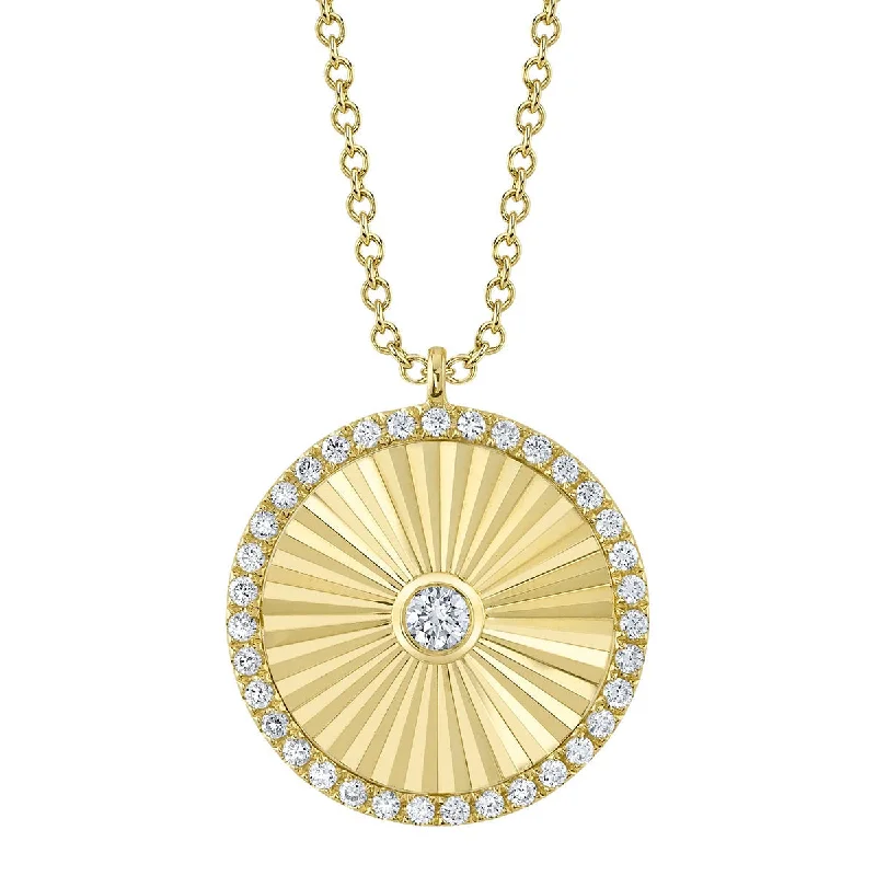 Women’s trendy necklaces-Shy Creation Diamond Circle Necklace