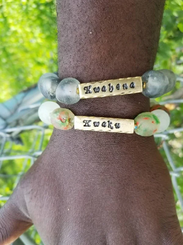 Women’s matching bracelets-Ghana Bracelet, Men Personalized Bracelet, African Name Bracelet