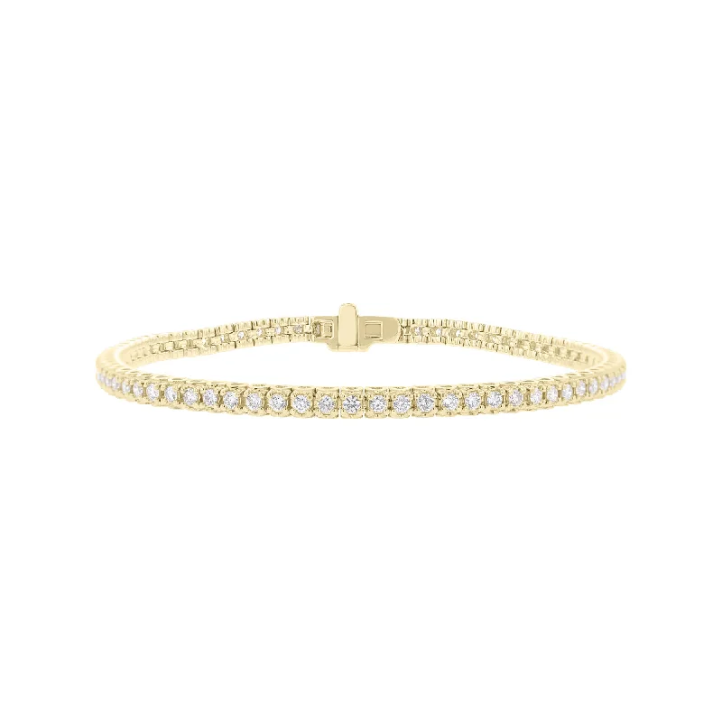 Women’s luxury bracelets-Women’s luxury bracelets-Romantic Diamond Tennis Bracelet 1 1/2ct