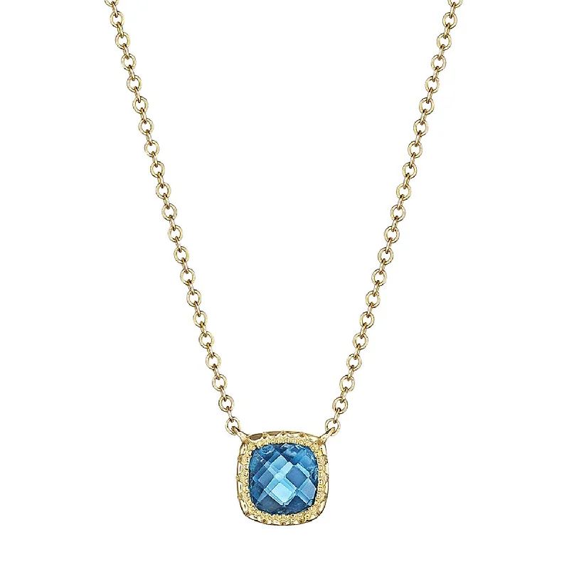 Women’s infinity pendant necklaces-Tacori Crescent Embrace Necklace SN24633FY