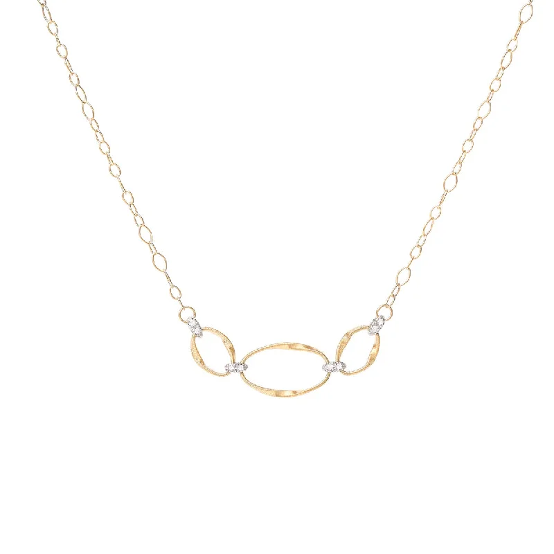 Women’s bridal necklaces-Marco Bicego Marrakech Onde Diamond Half Collar Necklace