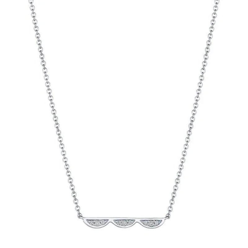 Women’s stacked necklaces-Tacori Closed Three Crescents Diamond Necklace