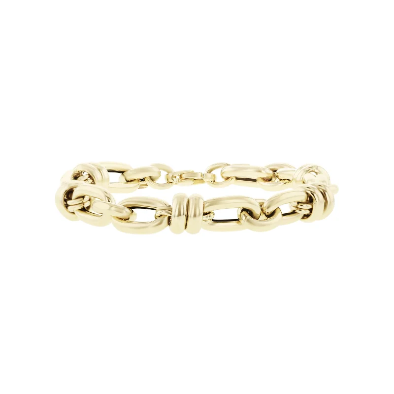 Women’s unique bracelets-Women’s unique bracelets-Odyssey Gold Link Bracelet