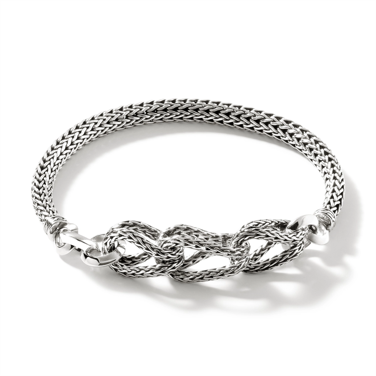 Women’s gemstone cuff bracelets-John Hardy Classic Chain Asli Silver 5mm Link Chain Bracelet