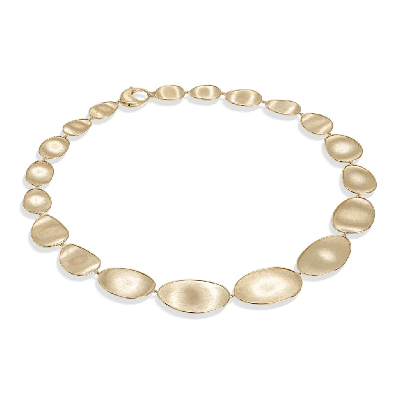 Women’s trendy necklaces-Marco Bicego Lunaria 18k Yellow Gold Medium Graduated Collar CB1777 Y